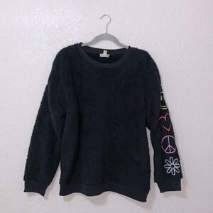 Derek Heart fuzzy sweater 